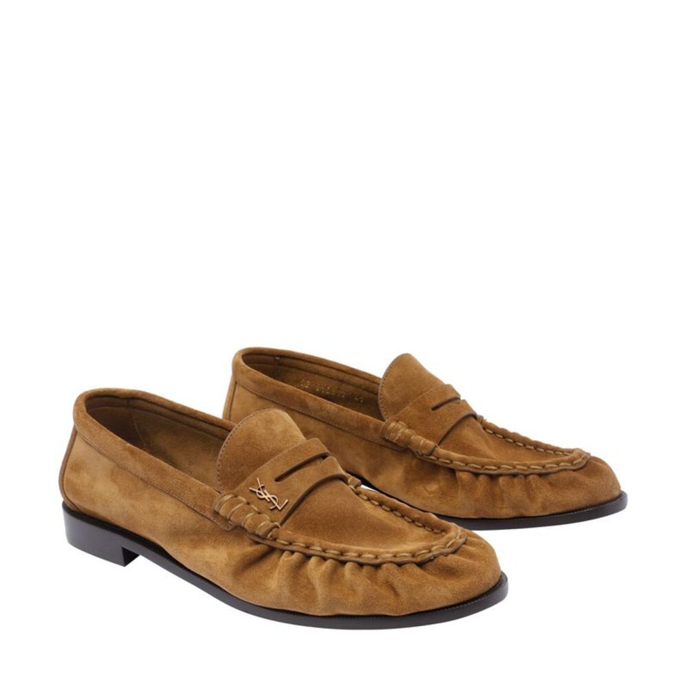 Saint Laurent Men Suede Le Loafer Loafers - Picture 2 of 4